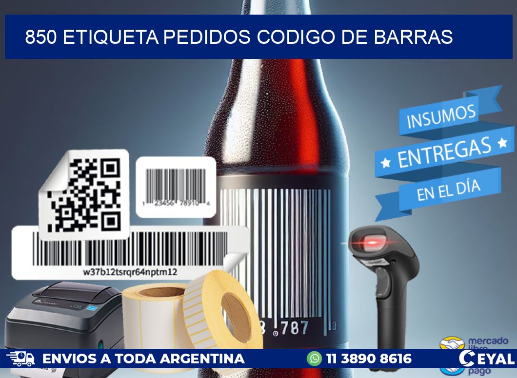 850 etiqueta pedidos codigo de barras