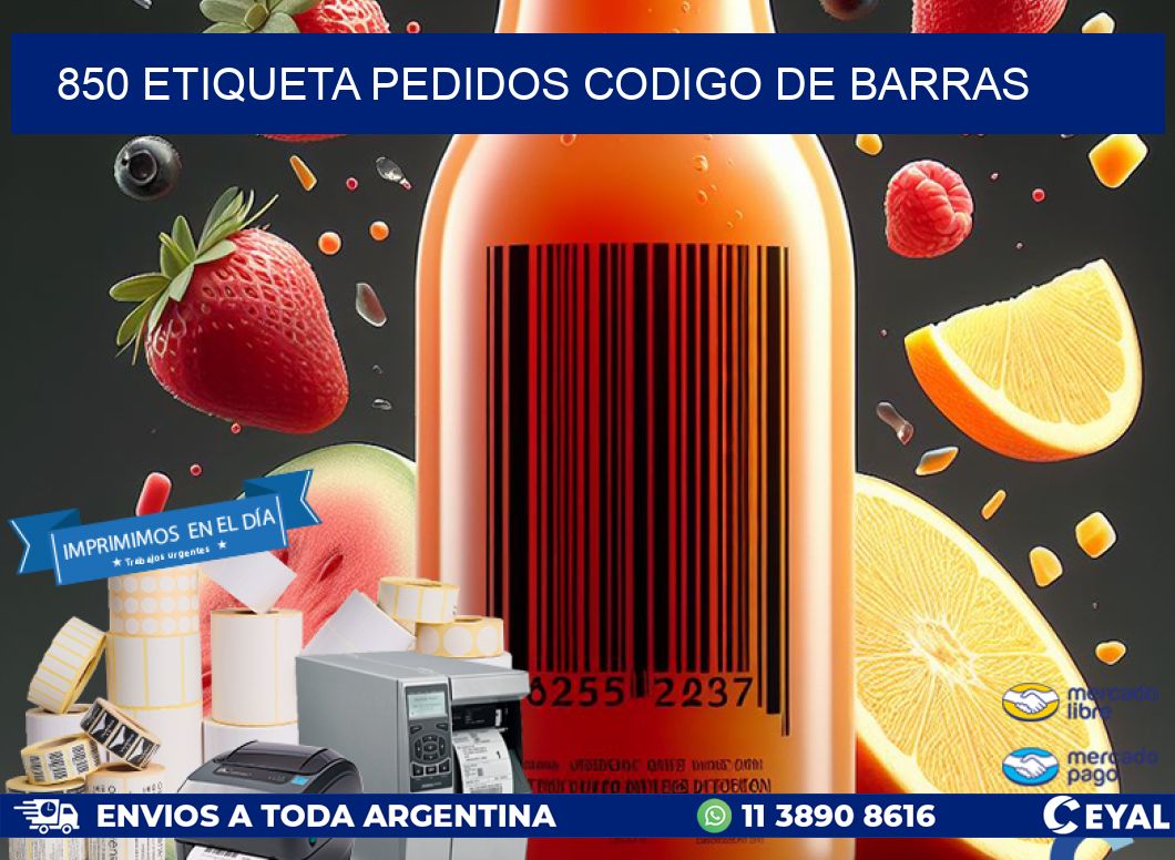 850 etiqueta pedidos codigo de barras