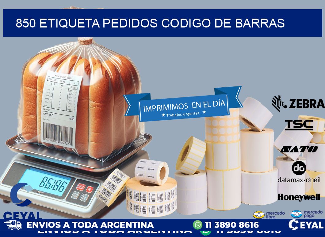 850 etiqueta pedidos codigo de barras