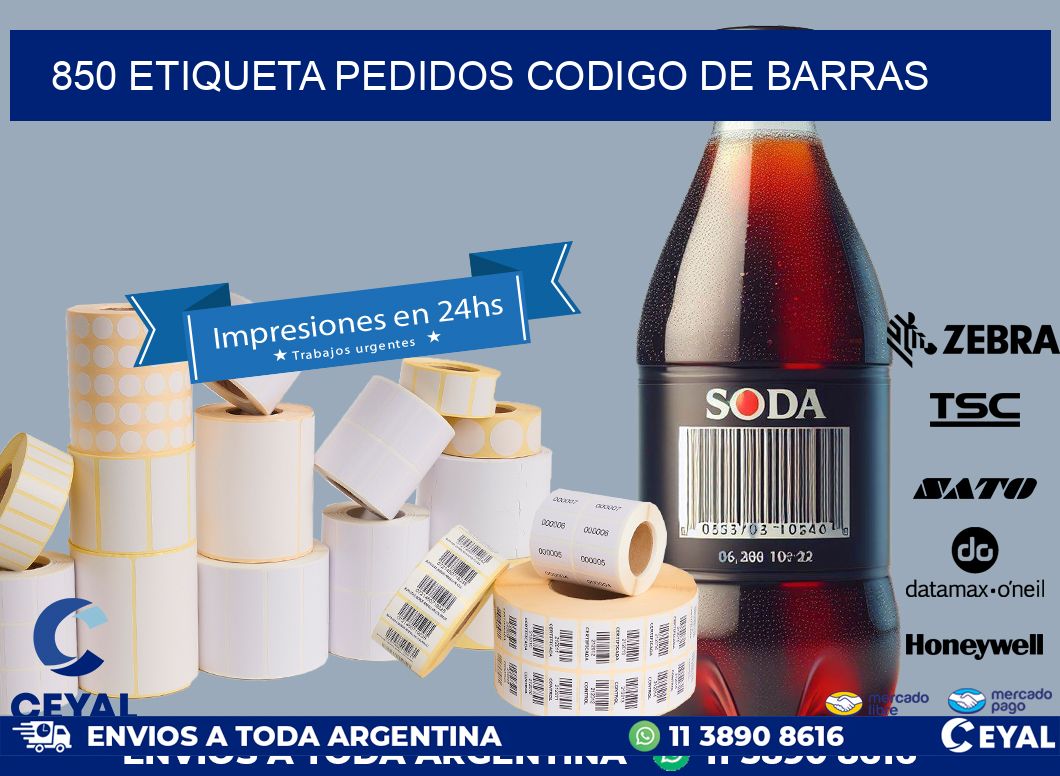 850 etiqueta pedidos codigo de barras