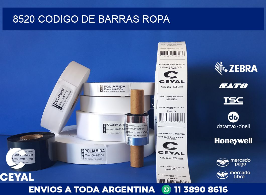 8520 CODIGO DE BARRAS ROPA
