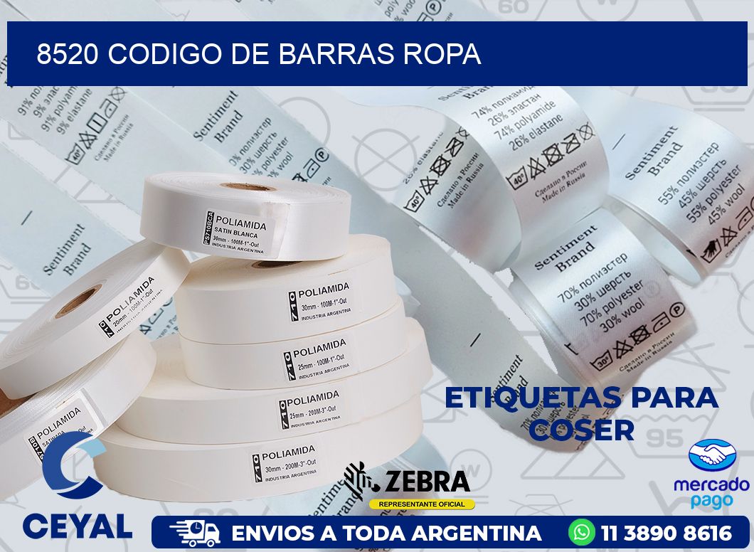 8520 CODIGO DE BARRAS ROPA