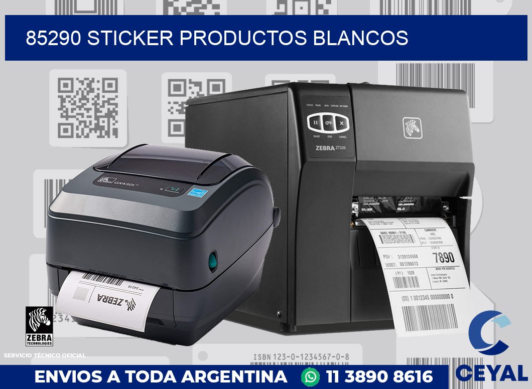 85290 STICKER PRODUCTOS BLANCOS