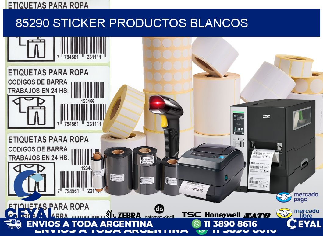 85290 STICKER PRODUCTOS BLANCOS