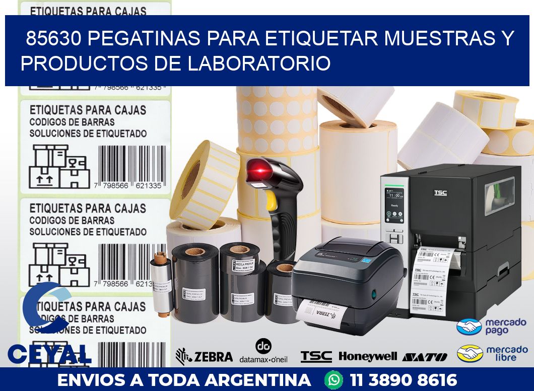85630 PEGATINAS PARA ETIQUETAR MUESTRAS Y PRODUCTOS DE LABORATORIO