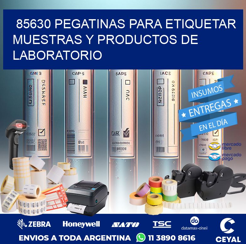 85630 PEGATINAS PARA ETIQUETAR MUESTRAS Y PRODUCTOS DE LABORATORIO