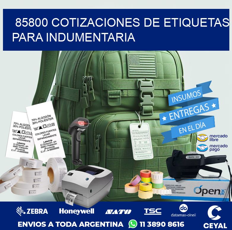 85800 COTIZACIONES DE ETIQUETAS PARA INDUMENTARIA