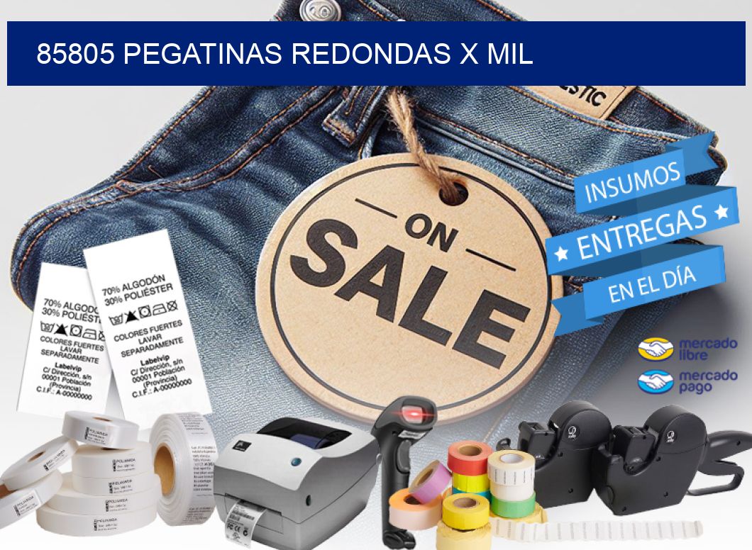 85805 PEGATINAS REDONDAS X MIL