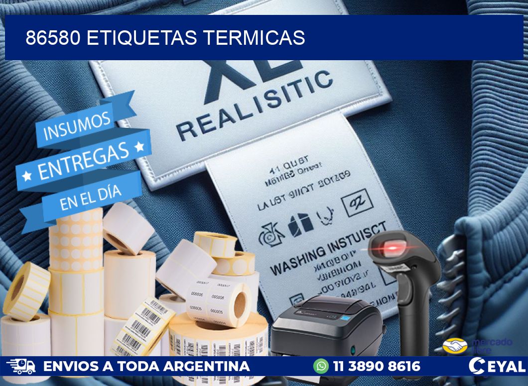86580 ETIQUETAS TERMICAS