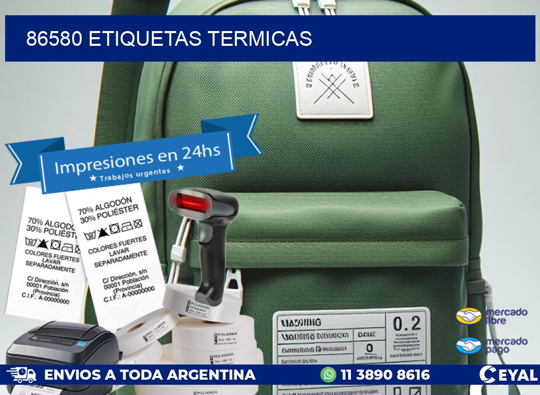 86580 ETIQUETAS TERMICAS