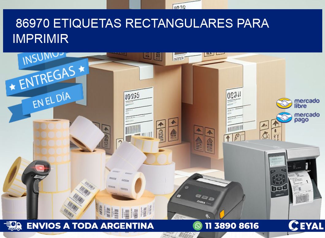 86970 etiquetas rectangulares para imprimir