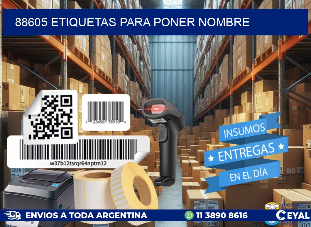 88605 etiquetas para poner nombre