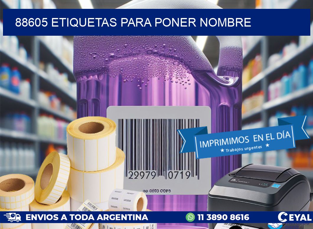 88605 etiquetas para poner nombre