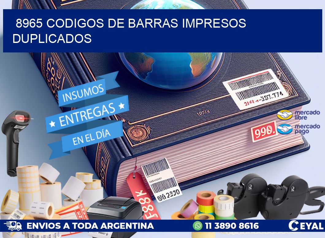 8965 Codigos de barras impresos duplicados