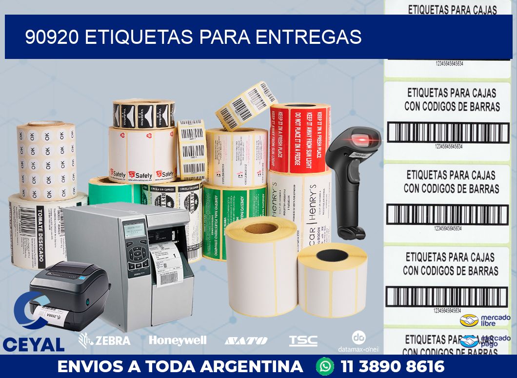 90920 ETIQUETAS PARA ENTREGAS