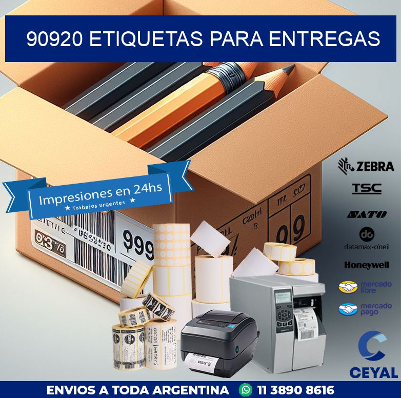 90920 ETIQUETAS PARA ENTREGAS