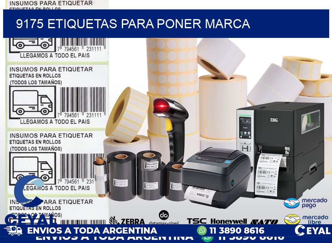 9175 ETIQUETAS PARA PONER MARCA