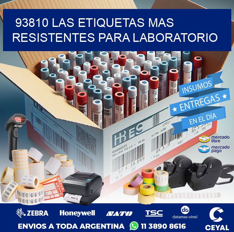 93810 LAS ETIQUETAS MAS RESISTENTES PARA LABORATORIO