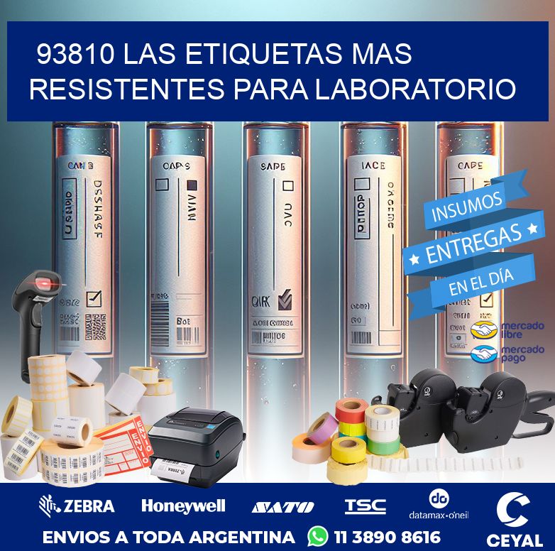 93810 LAS ETIQUETAS MAS RESISTENTES PARA LABORATORIO