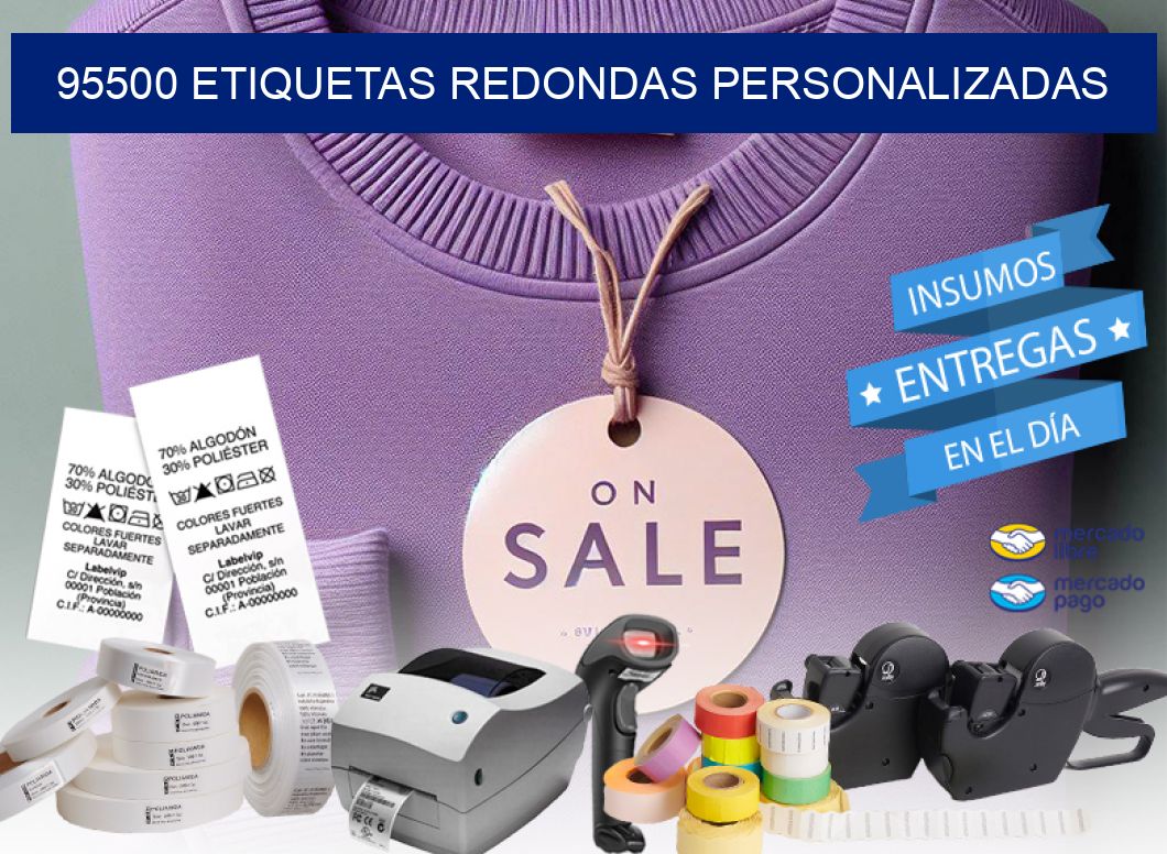 95500 ETIQUETAS REDONDAS PERSONALIZADAS