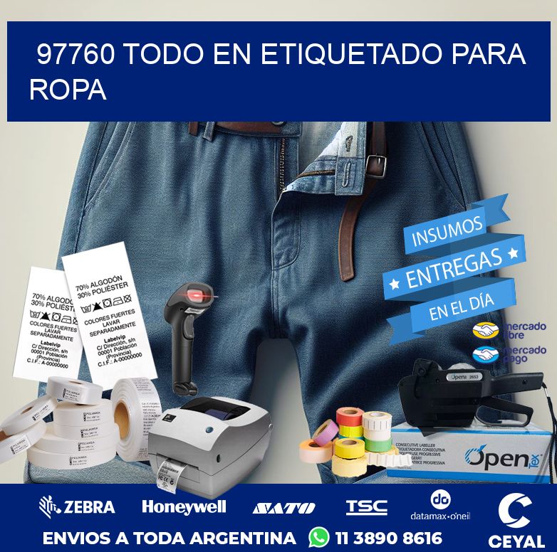 97760 TODO EN ETIQUETADO PARA ROPA