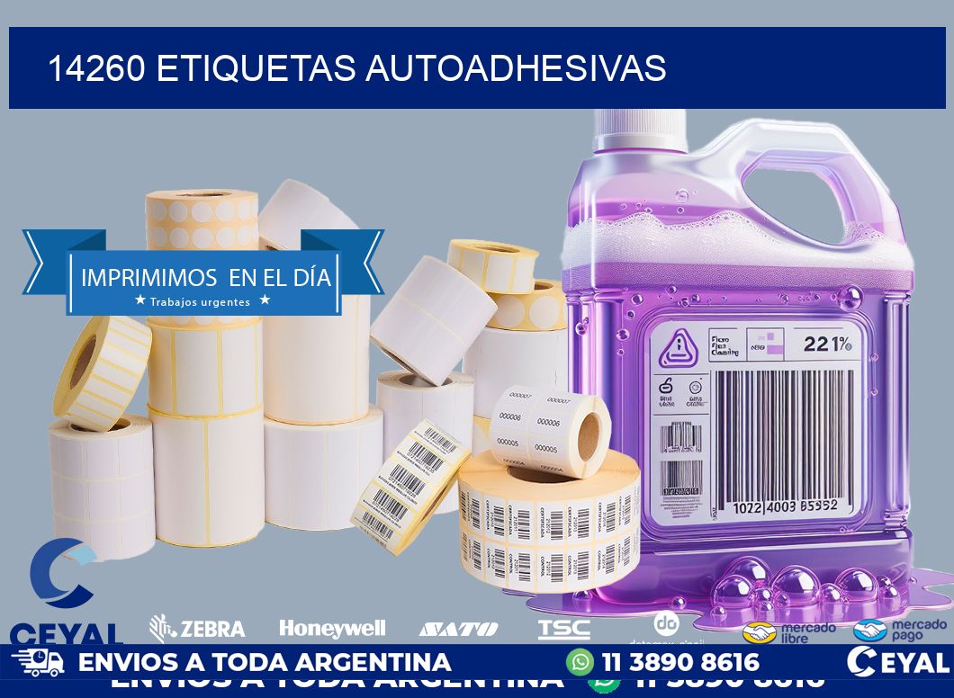 14260 ETIQUETAS AUTOADHESIVAS