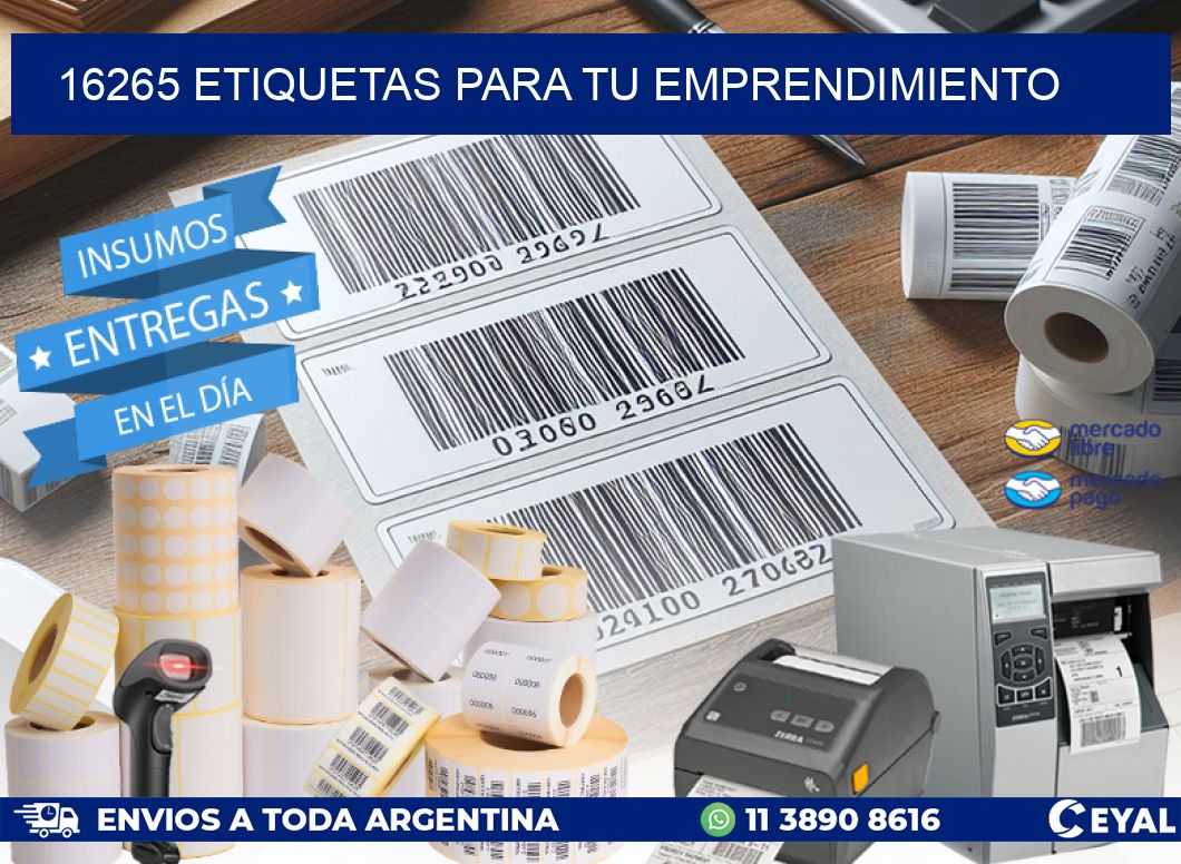 16265 ETIQUETAS PARA TU EMPRENDIMIENTO
