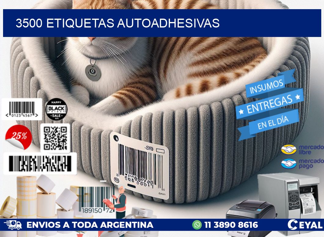 3500 ETIQUETAS AUTOADHESIVAS