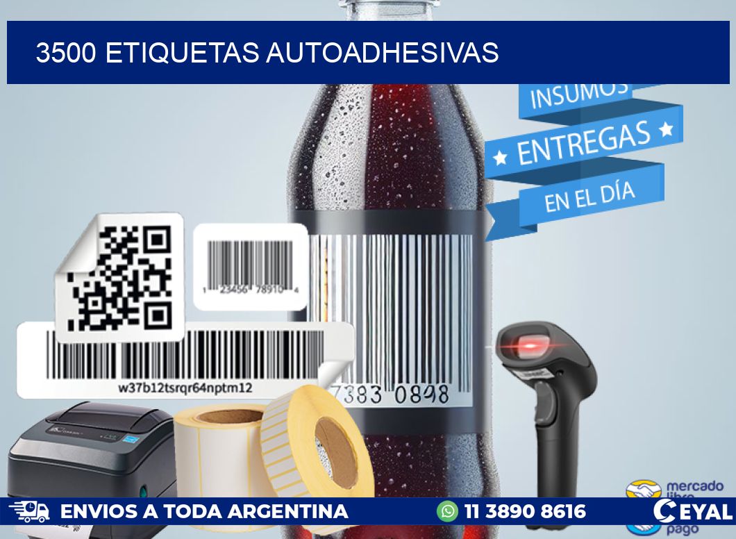 3500 ETIQUETAS AUTOADHESIVAS