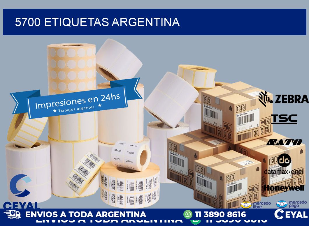 5700 ETIQUETAS ARGENTINA