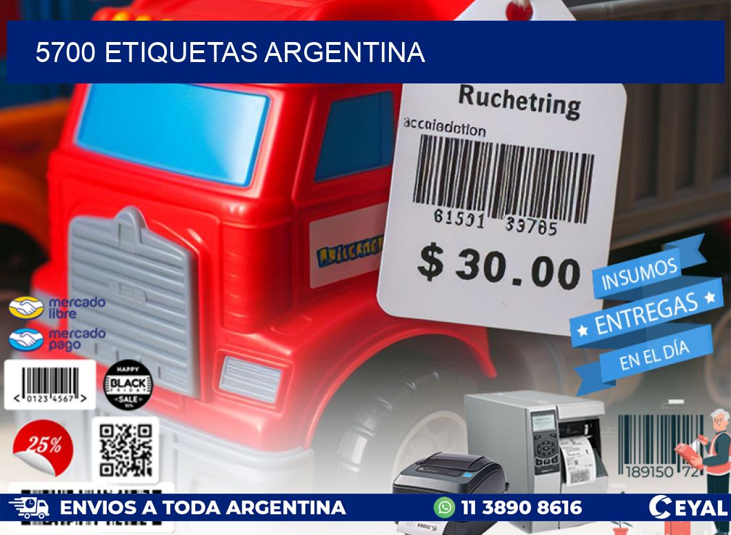 5700 ETIQUETAS ARGENTINA