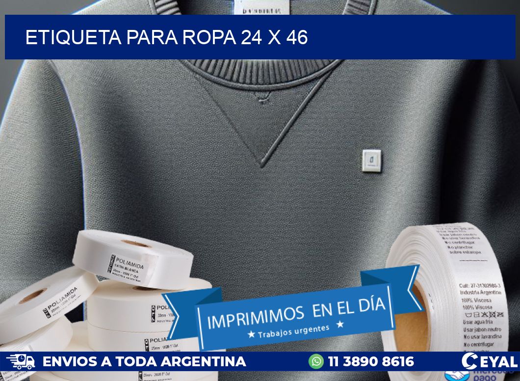 ETIQUETA PARA ROPA 24 x 46