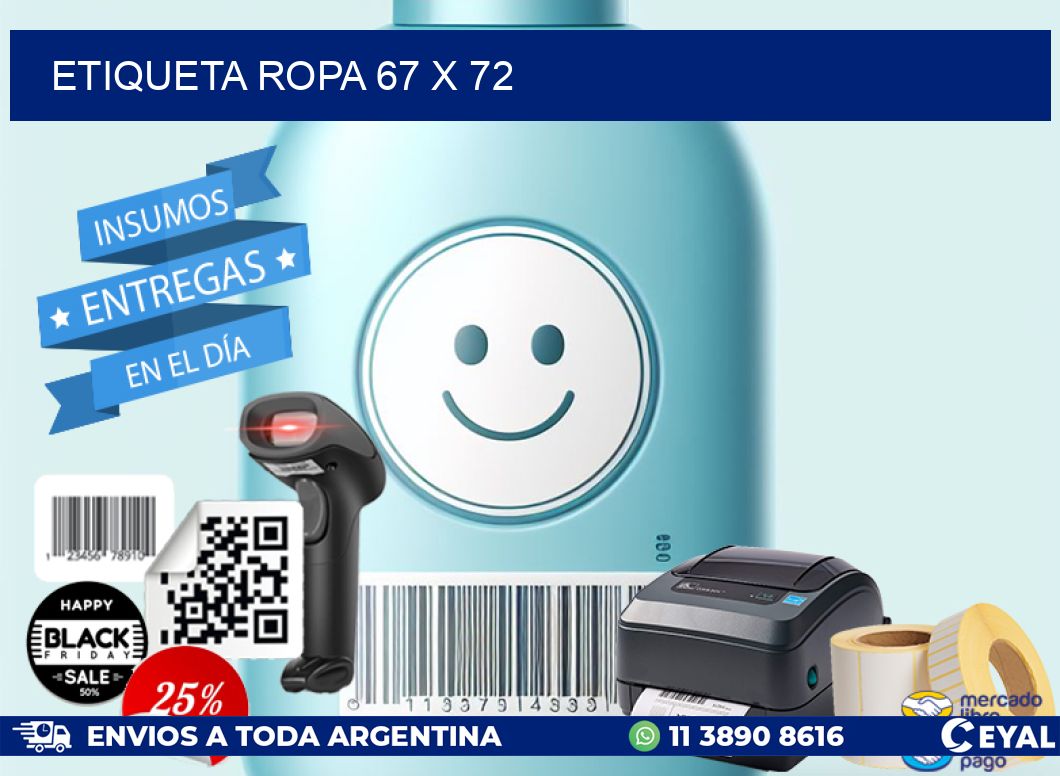 ETIQUETA ROPA 67 x 72