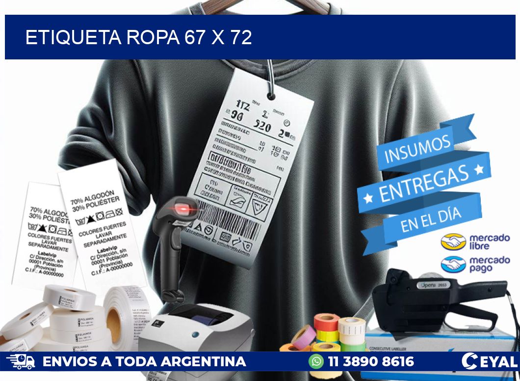 ETIQUETA ROPA 67 x 72