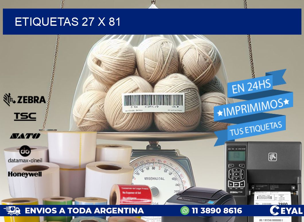 ETIQUETAS 27 x 81