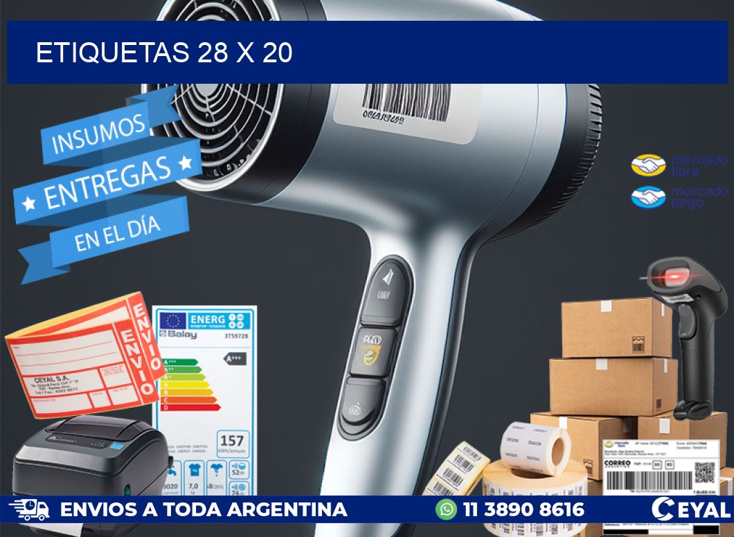 ETIQUETAS 28 x 20
