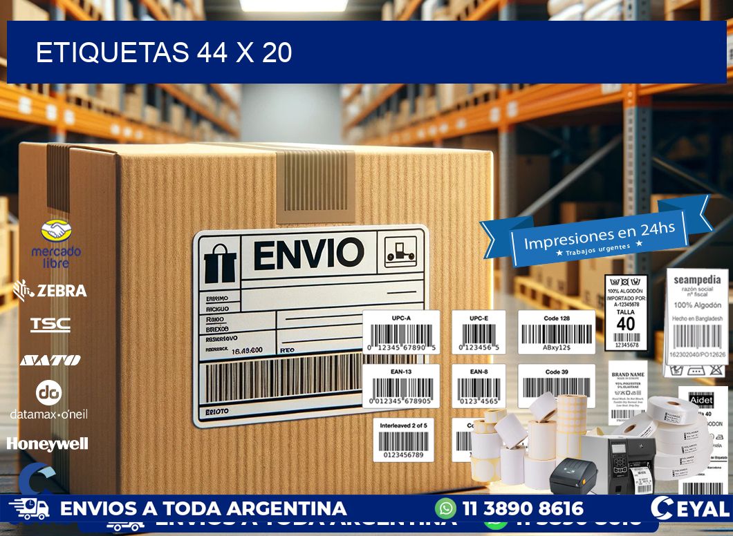 ETIQUETAS 44 x 20