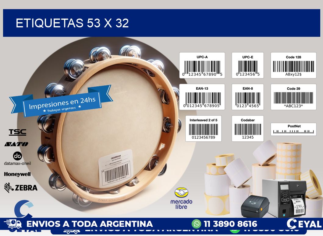 ETIQUETAS 53 x 32