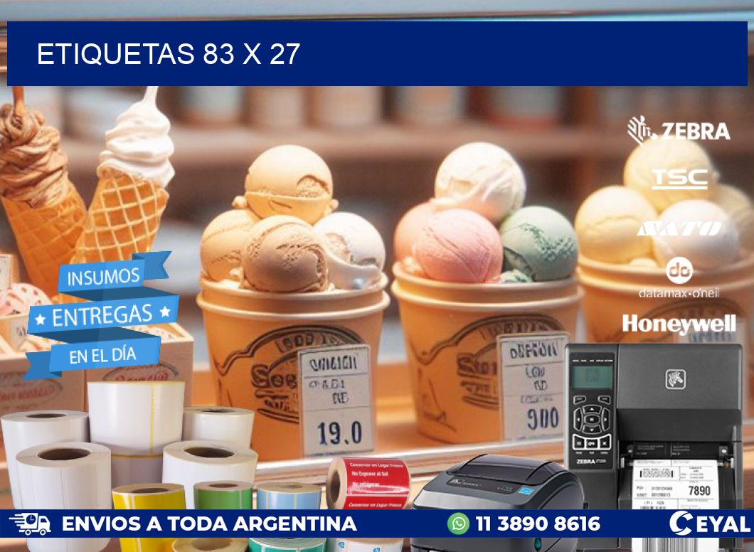 ETIQUETAS 83 x 27