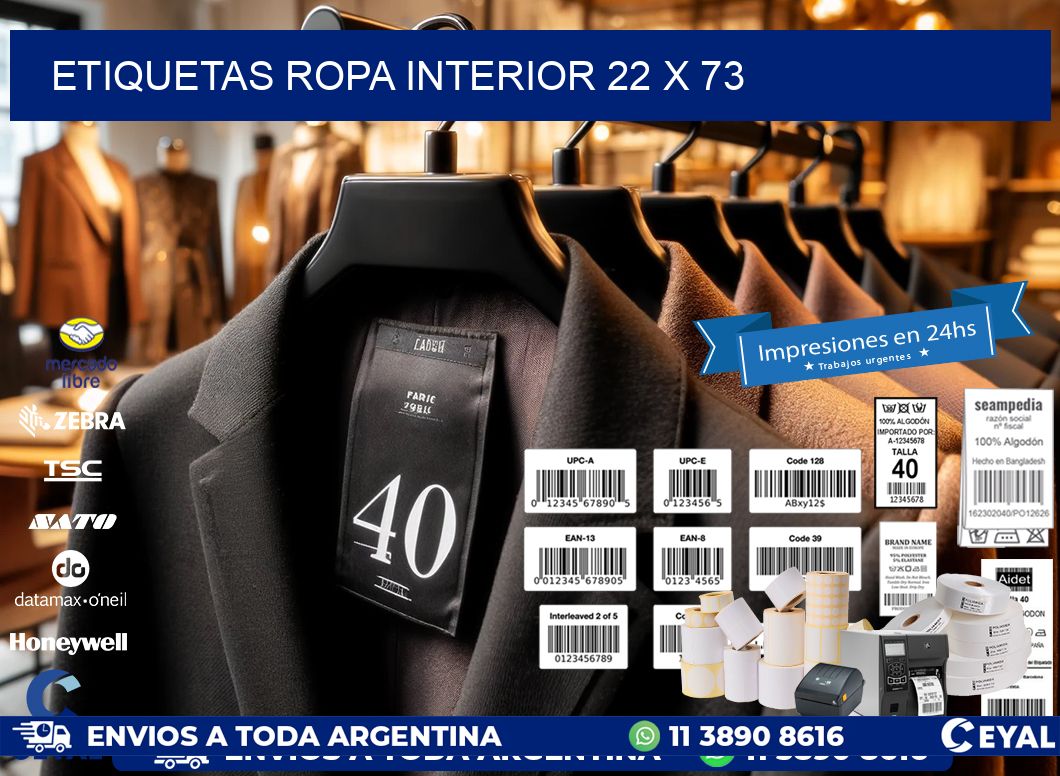 ETIQUETAS ROPA INTERIOR 22 x 73