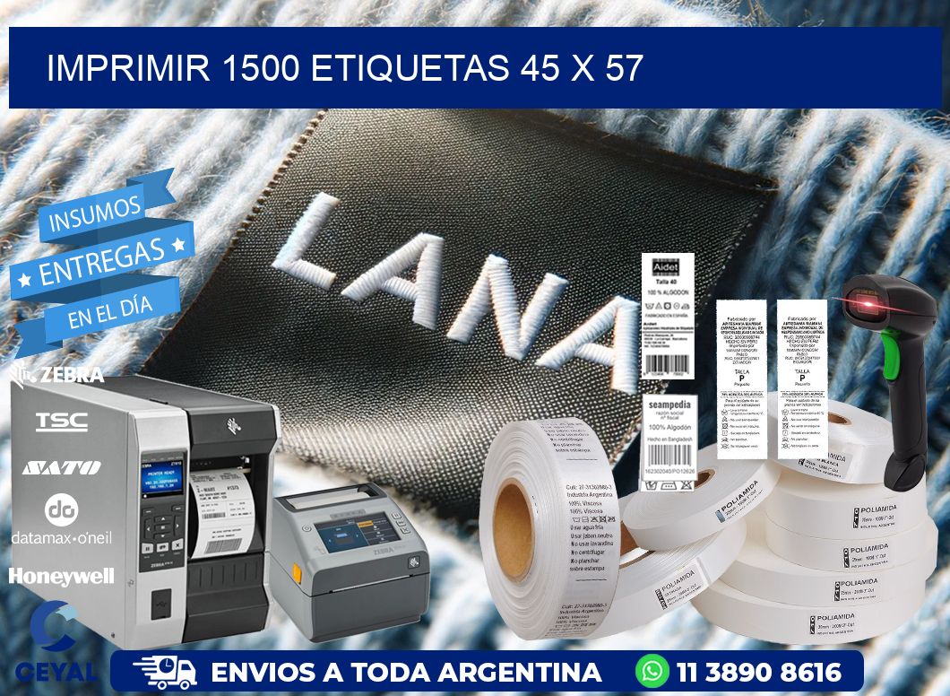 IMPRIMIR 1500 ETIQUETAS 45 x 57