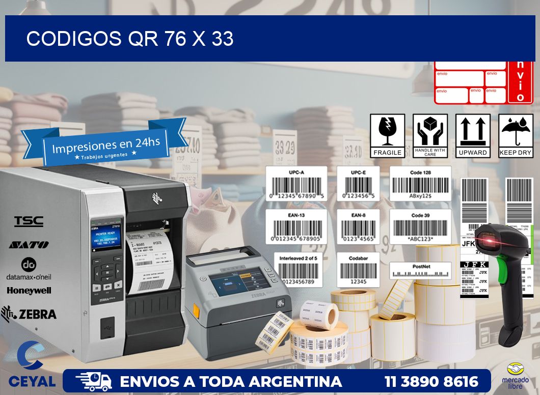 CODIGOS QR 76 x 33