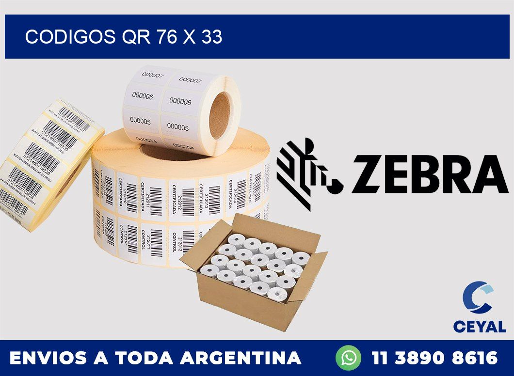 CODIGOS QR 76 x 33