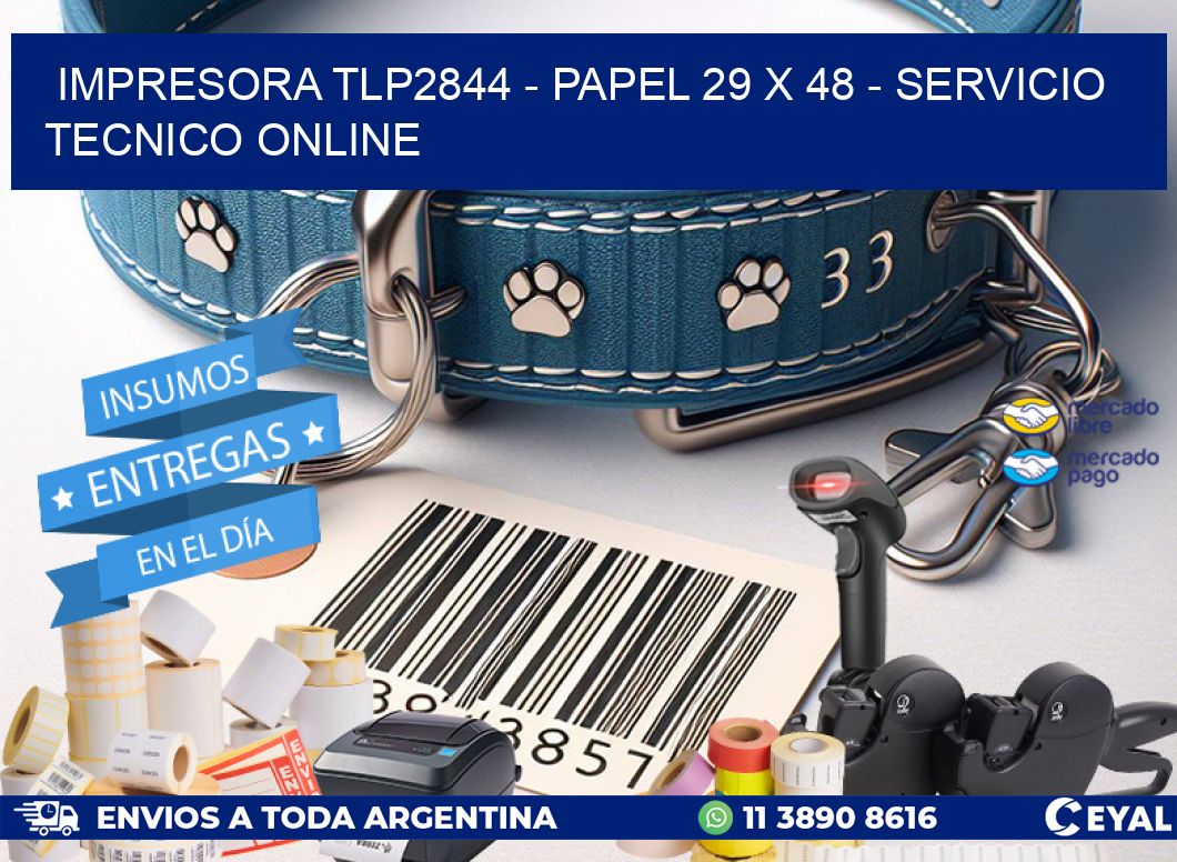 IMPRESORA TLP2844 – PAPEL 29 x 48 – SERVICIO TECNICO ONLINE