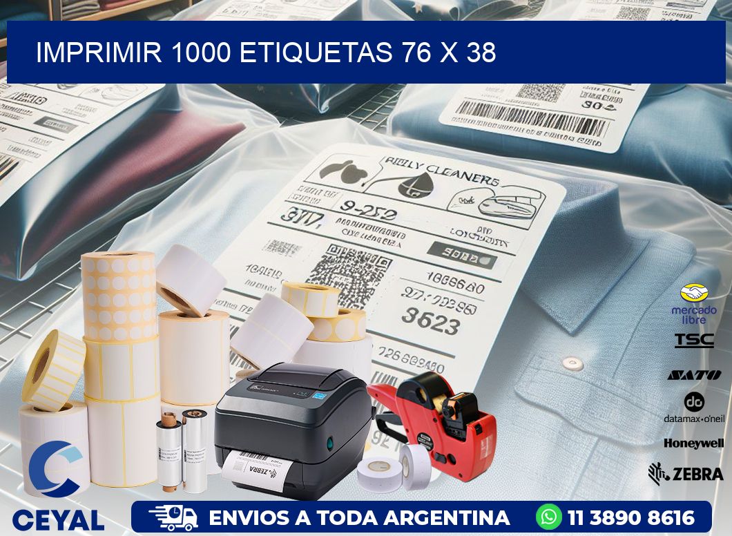 IMPRIMIR 1000 ETIQUETAS 76 x 38