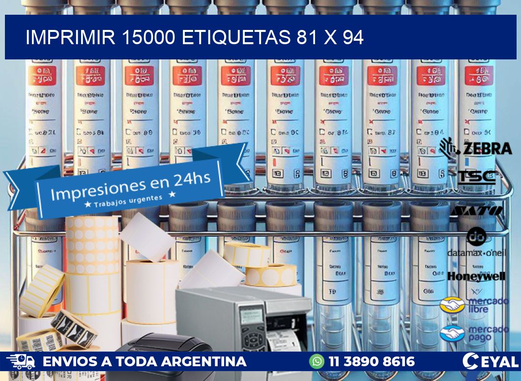 IMPRIMIR 15000 ETIQUETAS 81 x 94
