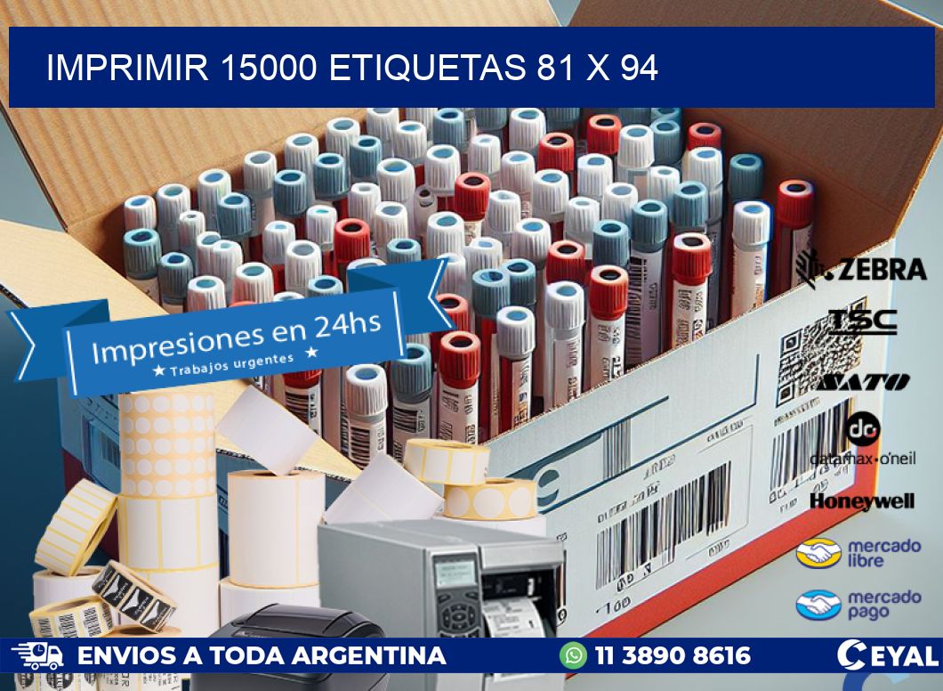 IMPRIMIR 15000 ETIQUETAS 81 x 94