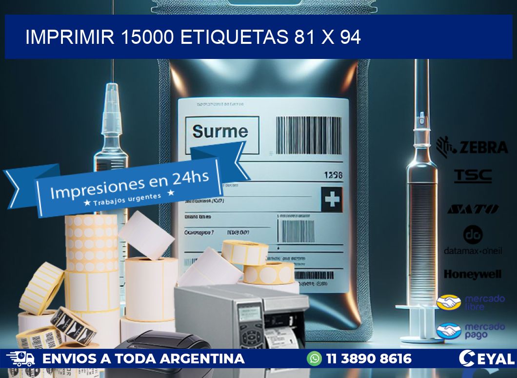 IMPRIMIR 15000 ETIQUETAS 81 x 94