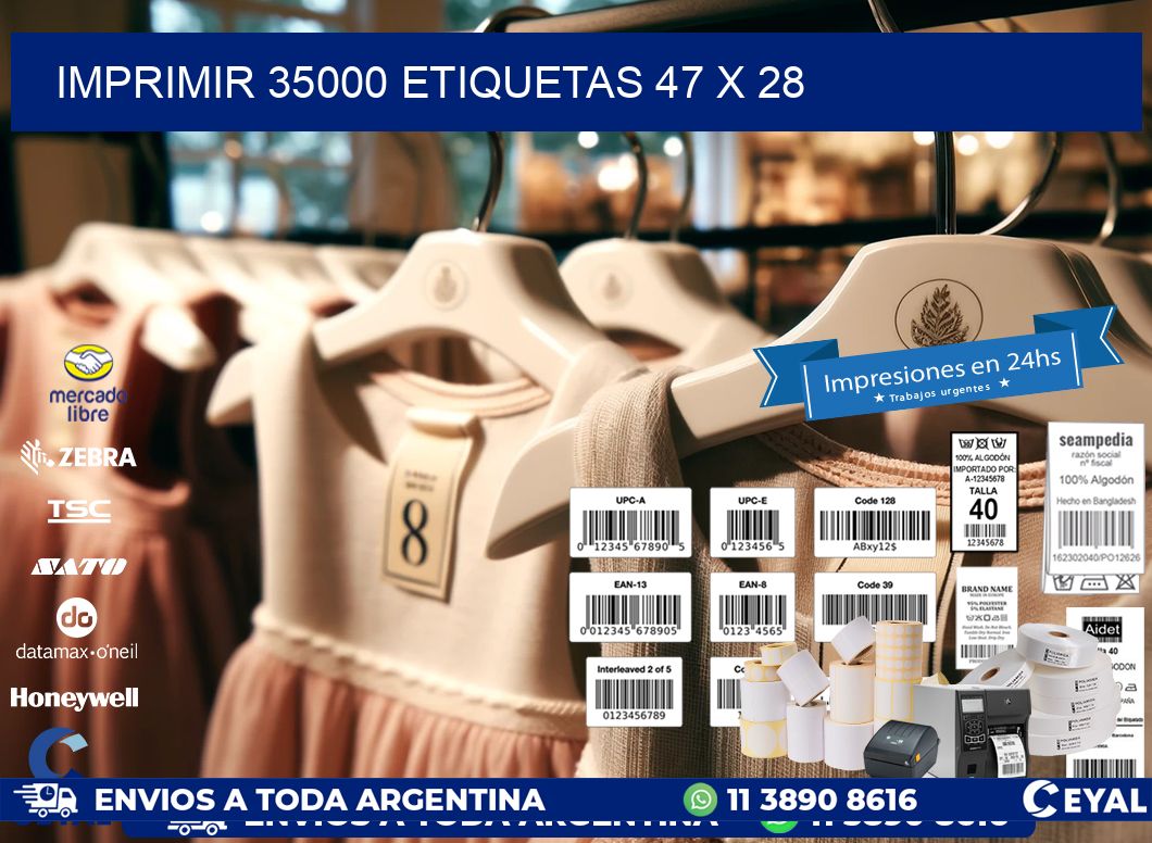 IMPRIMIR 35000 ETIQUETAS 47 x 28