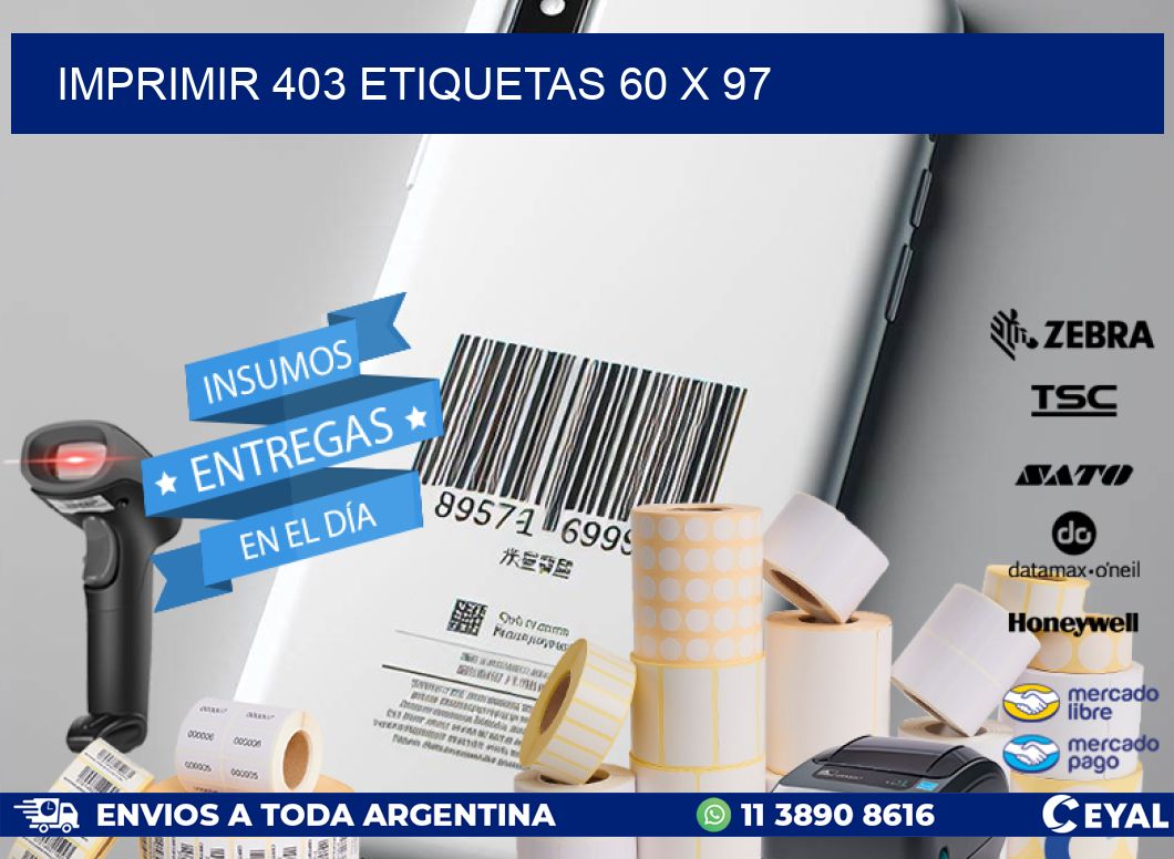 IMPRIMIR 403 ETIQUETAS 60 x 97
